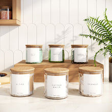 Load image into Gallery viewer, Set of Six 8oz Glass Jars
