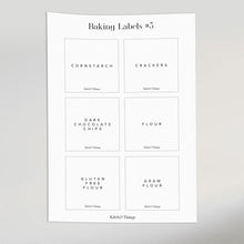 Load image into Gallery viewer, Premium Baking Labels | Pantry Organization | KitchnThings