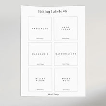 Load image into Gallery viewer, Premium Baking Labels | Pantry Organization | KitchnThings