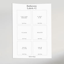 Load image into Gallery viewer, Bathroom Labels | Bathroom Essentials | KitchnThings