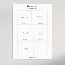 Load image into Gallery viewer, Bathroom Labels | Bathroom Essentials | KitchnThings