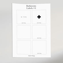Load image into Gallery viewer, Bathroom Labels