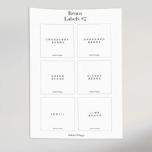 Load image into Gallery viewer, Beans Labels