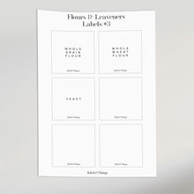 Load image into Gallery viewer, Flour & Leavener Labels | Kitchen Organization | KitchnThings