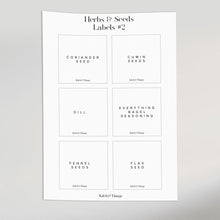 Load image into Gallery viewer, Herbs & Seeds Labels