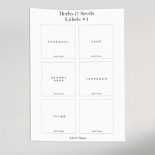 Load image into Gallery viewer, Herbs & Seeds Labels 50% OFF | Discounted Labels
