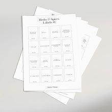 Load image into Gallery viewer, Buy Kitchen Labels | Herbs & Spices Labels