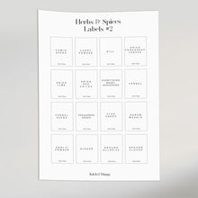 Load image into Gallery viewer, Buy Kitchen Labels | Herbs & Spices Labels