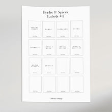 Load image into Gallery viewer, Buy Kitchen Labels | Herbs & Spices Labels