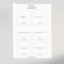 Load image into Gallery viewer, Pasta Labels 50% OFF