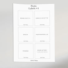Load image into Gallery viewer, Pasta Labels