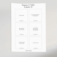 Load image into Gallery viewer, Sugar & Salt Labels | Pantry Organization