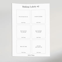 Load image into Gallery viewer, Premium Baking Labels | Pantry Organization | KitchnThings
